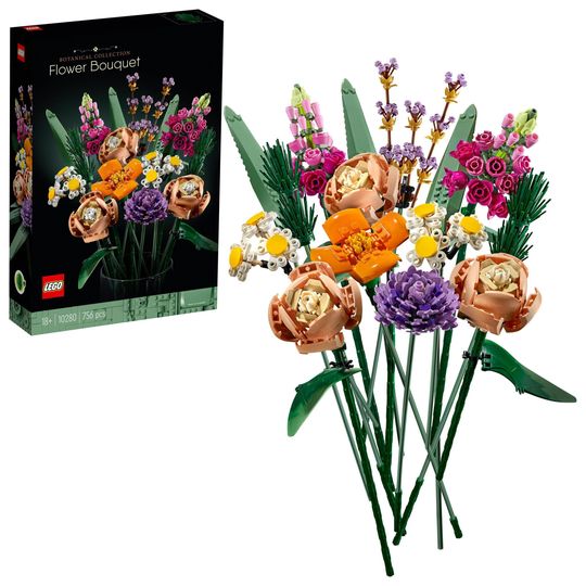 LEGO Icons 10280 Bouquet di Fiori, Piante Artificiali, Botanical Collection - LEGO