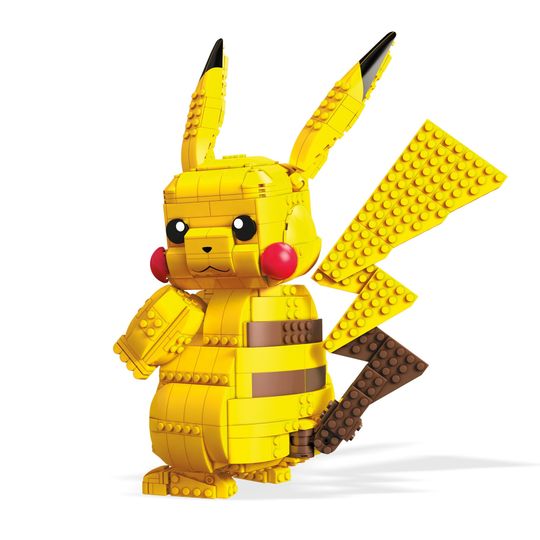 Mega Construx Pokemon Pikachu Gigante, personaggio da assemblare da oltre 600 pezzi - Mega Costruzioni, Pokémon