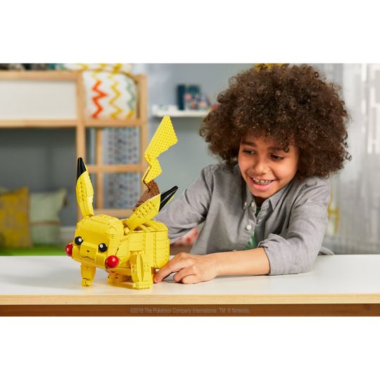 Mega Construx Pokemon Pikachu Gigante, personaggio da assemblare da oltre 600 pezzi - Mega Costruzioni, Pokémon