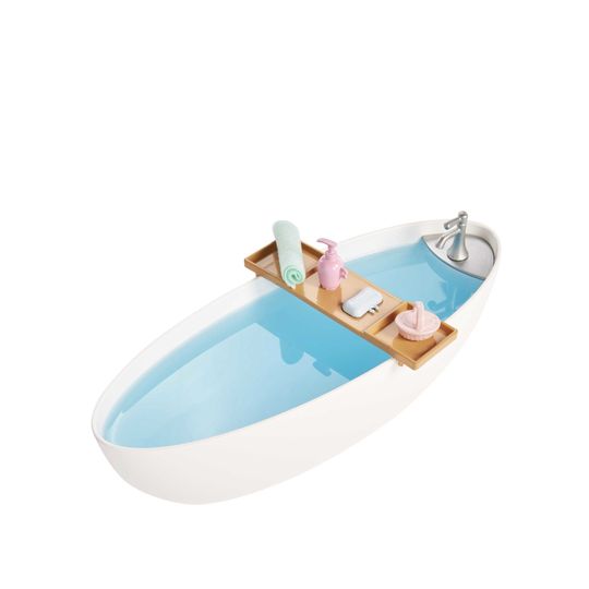 Barbie Vasca Relax Playset, Con 1 Bambola, 1 cucciolo e coriandoli di sapone colorati - Barbie