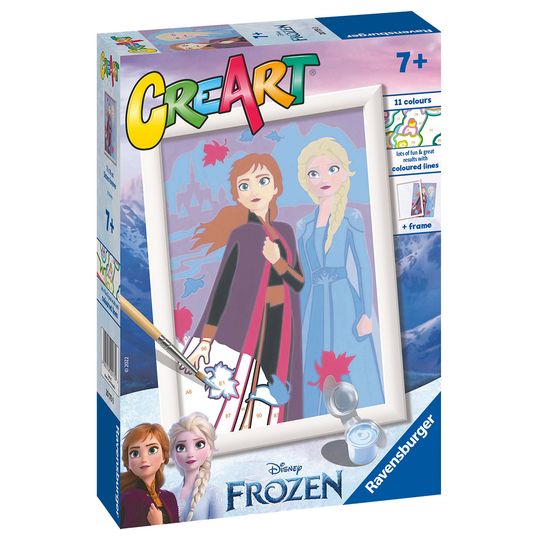 Creart Frozen: Sisters Forever, Serie E, Kit per dipingere con i numeri - Creart, Disney