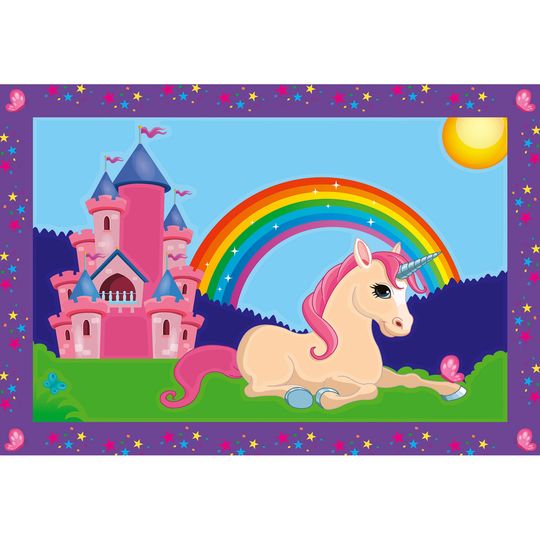 Creart Unicorni, Serie Junior, Kit per dipingere con i numeri - Creart