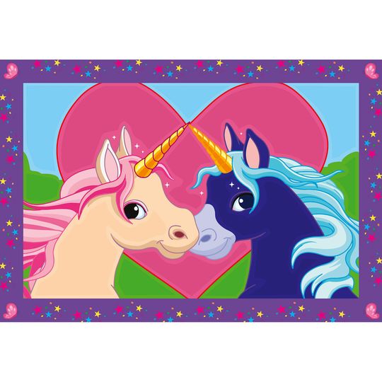 Creart Unicorni, Serie Junior, Kit per dipingere con i numeri - Creart