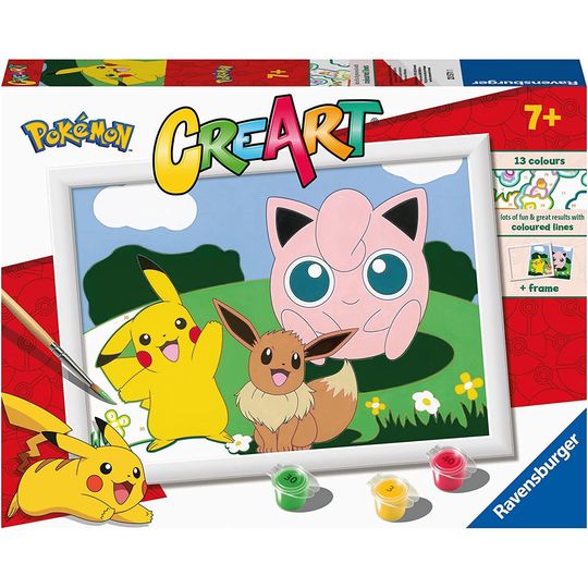 Creart Pokémon Classics, Serie D, Kit per dipingere con i numeri - Creart, Pokémon