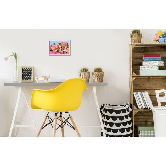 Creart Gattini rossi, Serie E, Kit per dipingere con i numeri - Creart