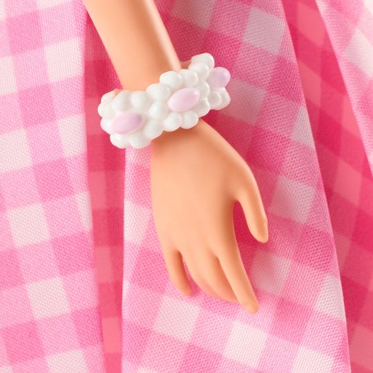 Barbie Margot Robbie da collezione con abito vintage dal film Barbie, da collezione - Barbie