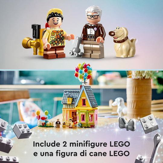 LEGO Disney e Pixar 43217 Casa di “Up”, con Palloncini e minifigures, Disney 100° Anniversario - Disney, LEGO