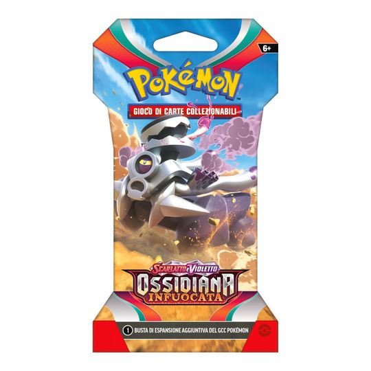 Pokemon Scarlatto e Violetto SV3 Ossidiana Infuocata busta 10 carte Paper Sleeve - Pokémon