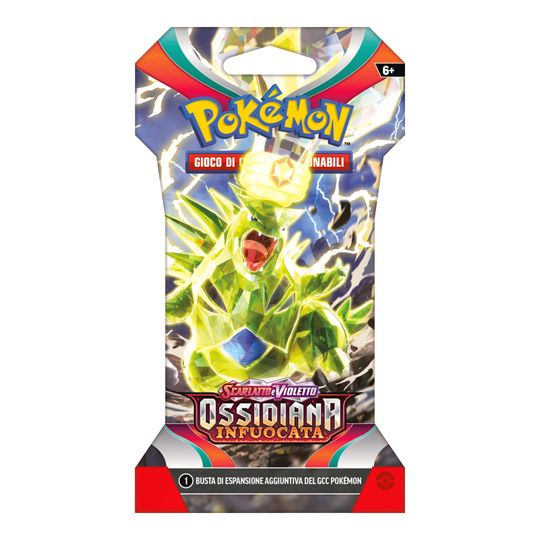 Pokemon Scarlatto e Violetto SV3 Ossidiana Infuocata busta 10 carte Paper Sleeve - Pokémon