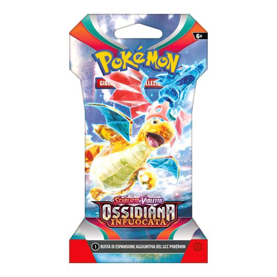 Pokemon Scarlatto e Violetto SV3 Ossidiana Infuocata busta 10 carte Paper Sleeve - Pokémon