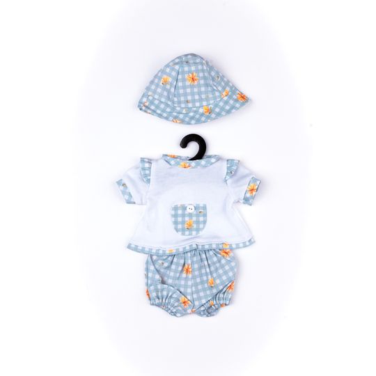 Completo estivo con maglietta, pantaloncino e cappellino per My FAO Doll 40 cm - FAO Schwarz