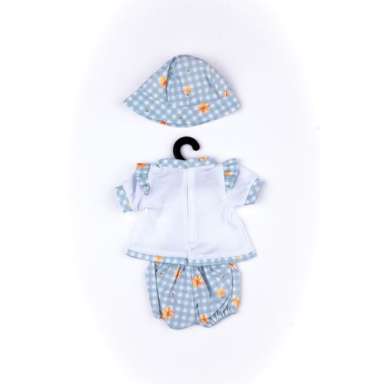 Completo estivo con maglietta, pantaloncino e cappellino per My FAO Doll 40 cm - FAO Schwarz