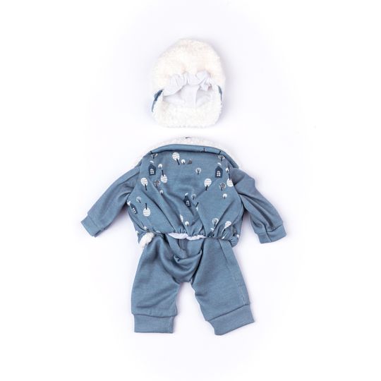 Tutina invernale manica lunga con stampa orsetto per My FAO Doll 40 cm - FAO Schwarz