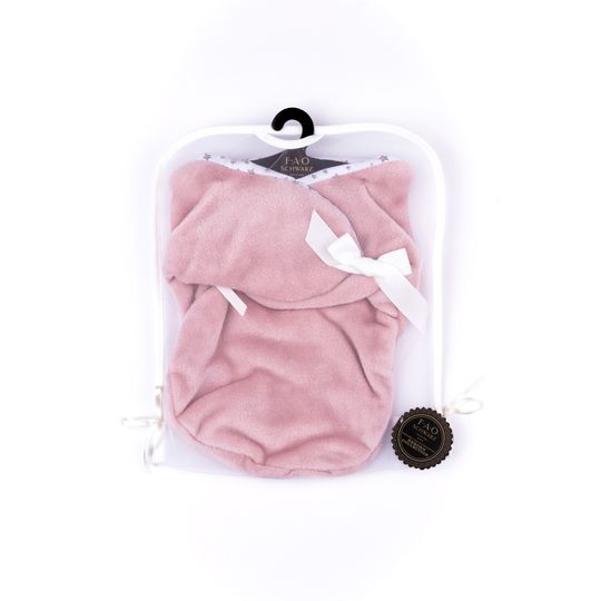 Copertina 2 in 1 Vintage Pink Fur per My FAO Doll 40cm - FAO Schwarz