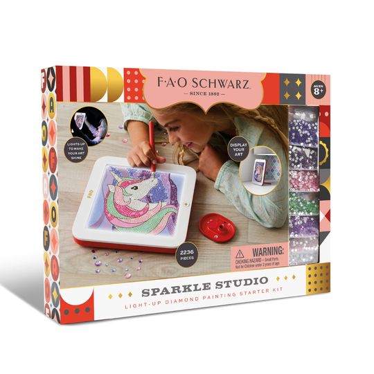 Kit per la Pittura Fai-da-Te con Diamanti a LED - FAO Schwarz