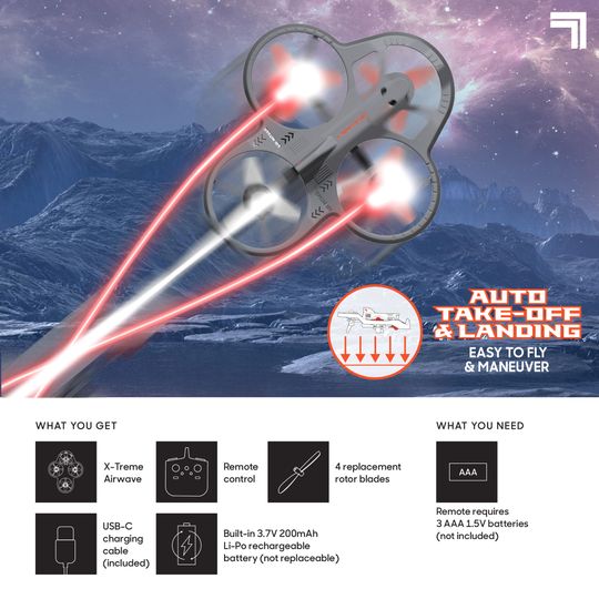 Drone X-Treme Airwave Sharper Image - Sharper Image