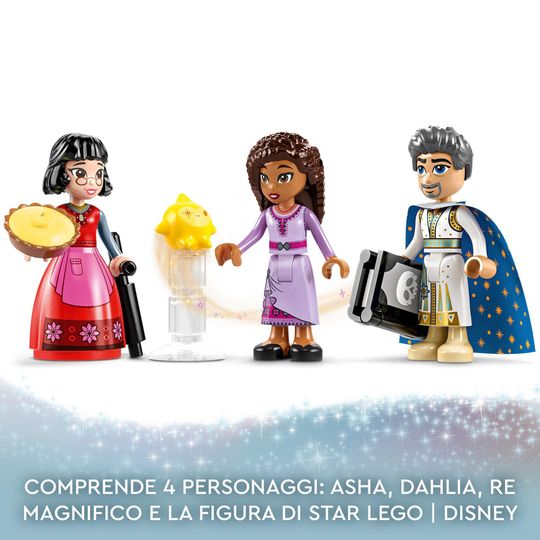 LEGO Disney Wish 43224 Il Castello di Re Magnifico, Gioco da Costruire dal Film Wish con Mini Bamboline - Disney, LEGO