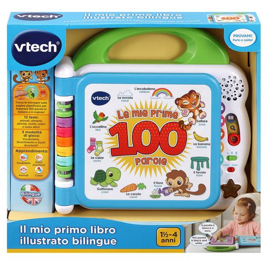 Il mio primo Libro illustrato bilingue, le mie prime 100 parole - VTech
