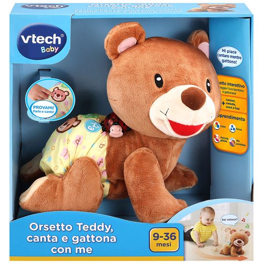 Orsetto Teddy, Canta e Gattona con me - VTech