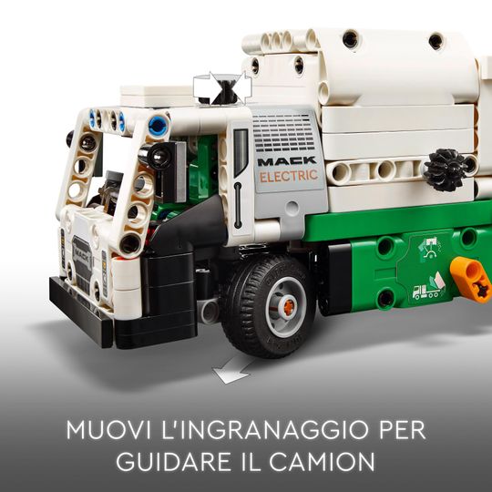 Lego Technic 42167 Camion Della Spazzatura Mack Lr Electric - LEGO