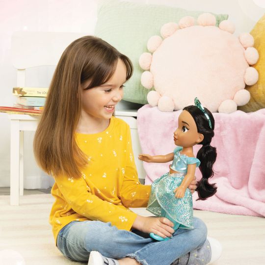 Disney Princess Bambola Da 38 Cm Di Jasmine Con Occhi Scintillanti! - Disney