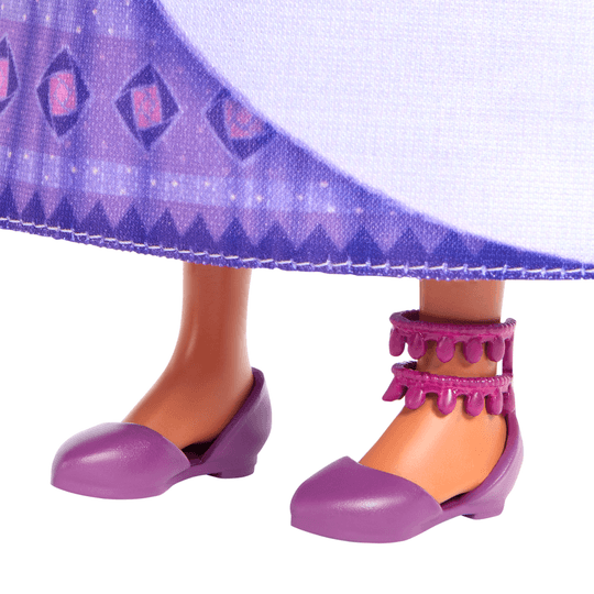 Disney Wish - Asha Di Rosas, Bambola Snodata Con Capelli Intrecciati e Accessori - Disney