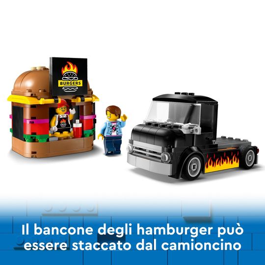 Lego City 60404 Furgone Degli Hamburger Giocattolo, - LEGO