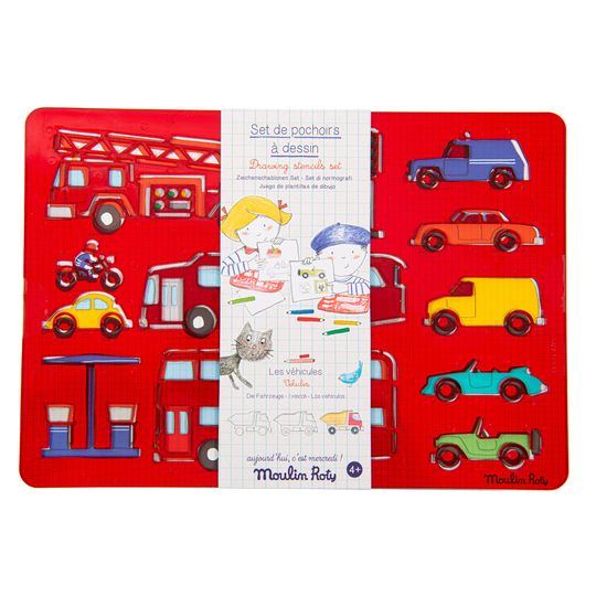 Set di stencil - Veicoli  - Moulin Roty - Moulin Roty