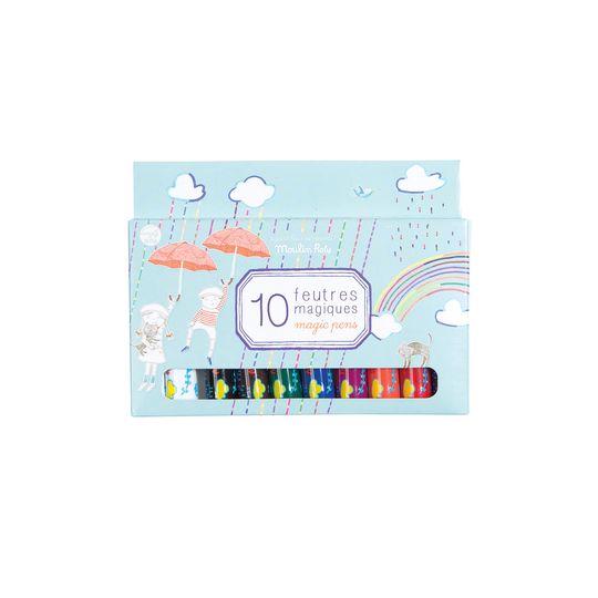 Scatola da 10 penne magiche - Moulin Roty - Moulin Roty
