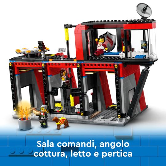 Lego City 60414 Caserma Dei Pompieri E Autopompa Con Camion - LEGO