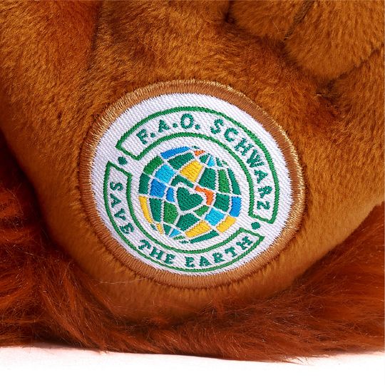 Orangotango di Peluche Planet Love 100% da plastica riciclata, 25 cm - FAO Schwarz