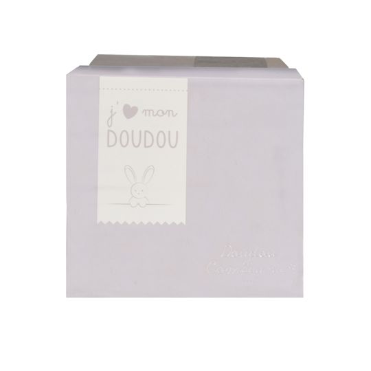 Coniglio scatola a fiore - beige - Doudou et Compagnie