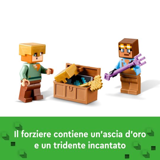 Lego Minecraft 21252 L'Armeria Con Personaggio Alex - LEGO