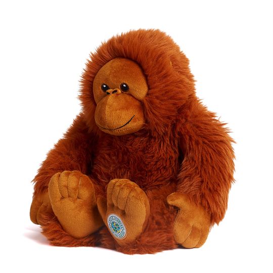 Orangotango di Peluche Planet Love 100% da plastica riciclata, 25 cm - FAO Schwarz