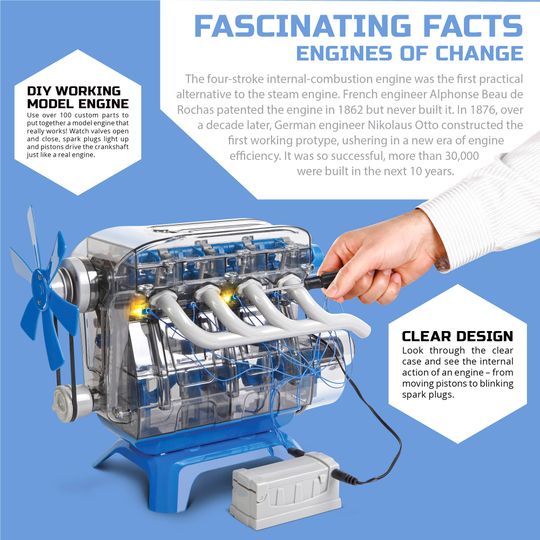 Kit Modellino di Motore Giocattolo - Discovery Mindblown