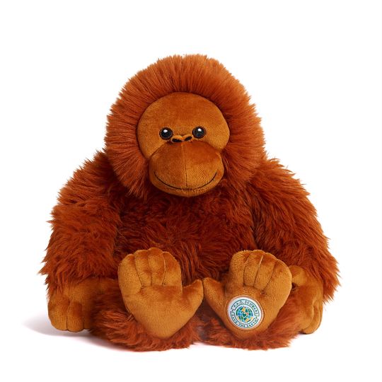 Orangotango di Peluche Planet Love 100% da plastica riciclata, 25 cm - FAO Schwarz