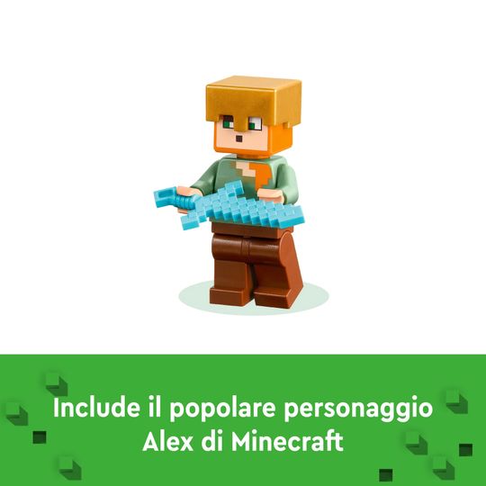 Lego Minecraft 21252 L'Armeria Con Personaggio Alex - LEGO