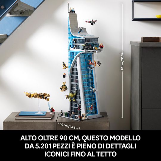 Lego Marvel 76269 Torre Degli Avengers, Modellino Di Aereo E 31 Minifigure - LEGO, Marvel