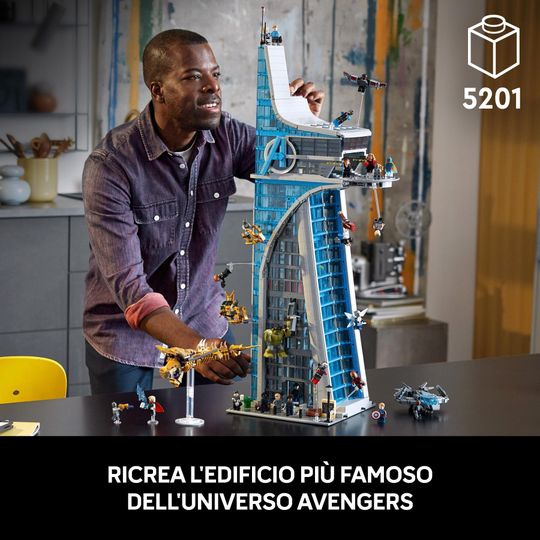 Lego Marvel 76269 Torre Degli Avengers, Modellino Di Aereo E 31 Minifigure - LEGO, Marvel