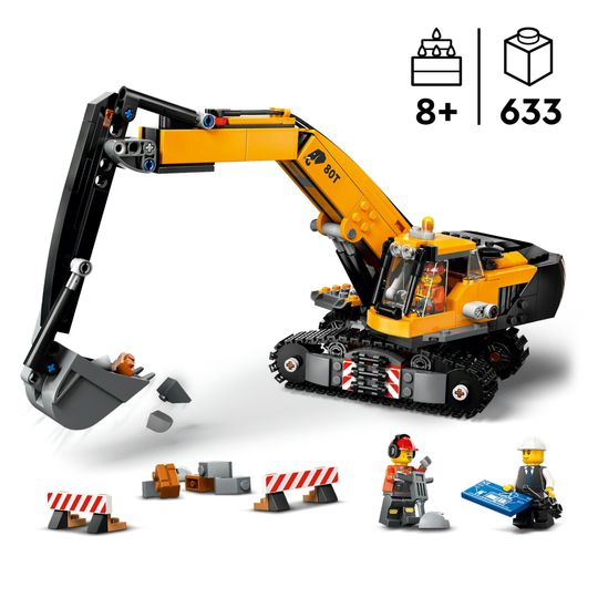 Lego City 60420 Escavatore Da Cantiere Giallo - LEGO