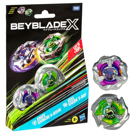 Dual Pack Beyblade X Assortimento Di 2 Trottole Beyblade - Beyblade