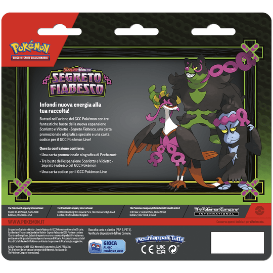 Pokemon Sv6.5 Segreto Fiabesco - 3 Pack Blister - Pokémon