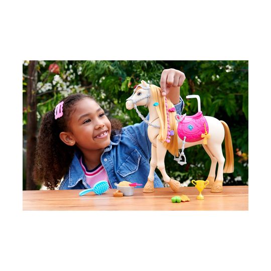 Barbie Tornado, cavallo interattivo con luci - Barbie