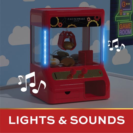 Gioco Arcade Claw con premi in peluche - FAO Schwarz