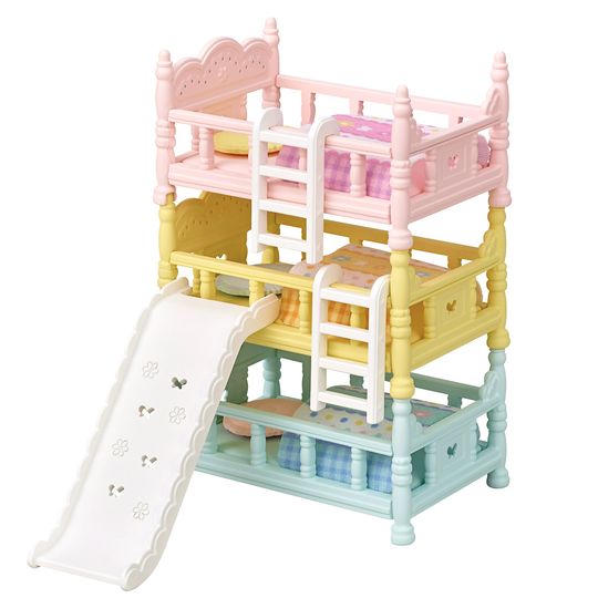Letto a castello triplo colorato - accessori e arredamento per la casa Sylvanian Families - Sylvanian Families