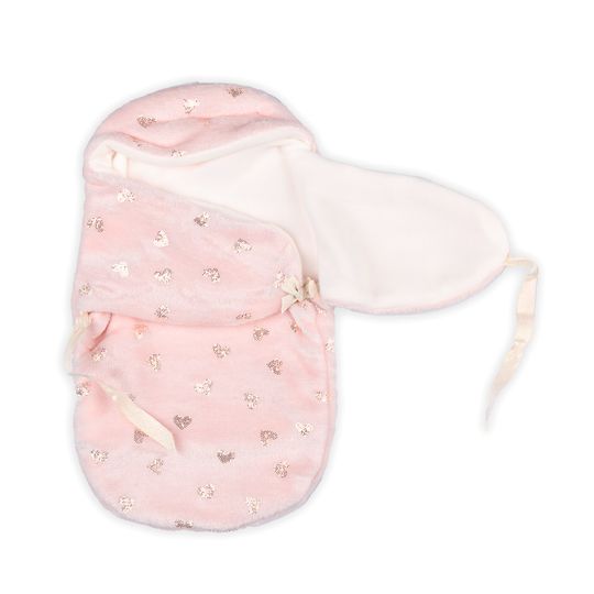 Copertina 2 in 1 Pink&Gold Hearts per My FAO Doll 40cm - FAO Schwarz