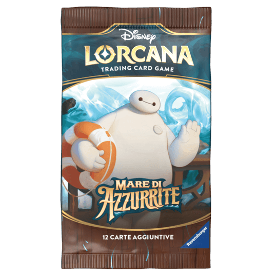 Ravensburger Disney Lorcana TCG: Mare di Azzurrite Booster Pack - Bustina 12 Carte - Disney Lorcana
