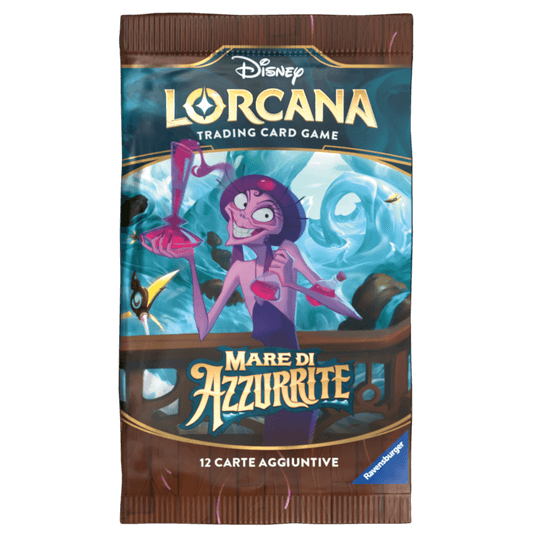 Ravensburger Disney Lorcana TCG: Mare di Azzurrite Booster Pack - Bustina 12 Carte - Disney Lorcana