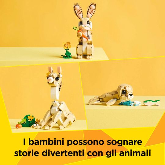 Lego Creator 3 in 1 31162 Adorabile Coniglio Giocattolo - LEGO
