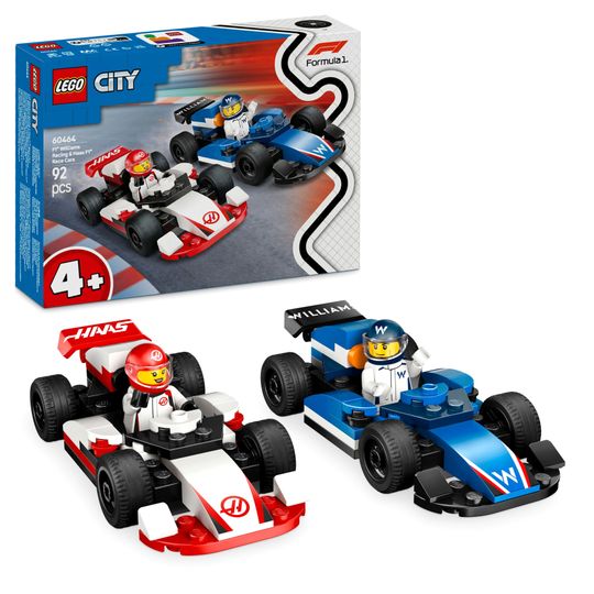 Lego City 60464 Williams Racing e Haas F1: 2 Modelli di Auto con 2 Minifigure - LEGO